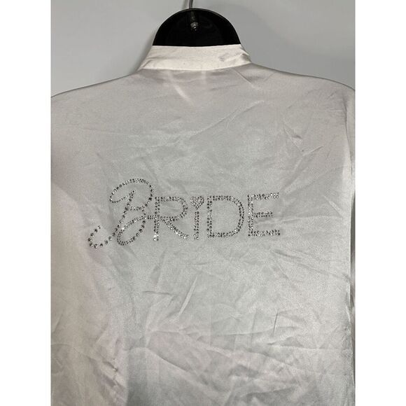 Victoria's Secret Women’s I Do Bride Rhinestone Bridal Robe White One Size - Picture 6 of 6